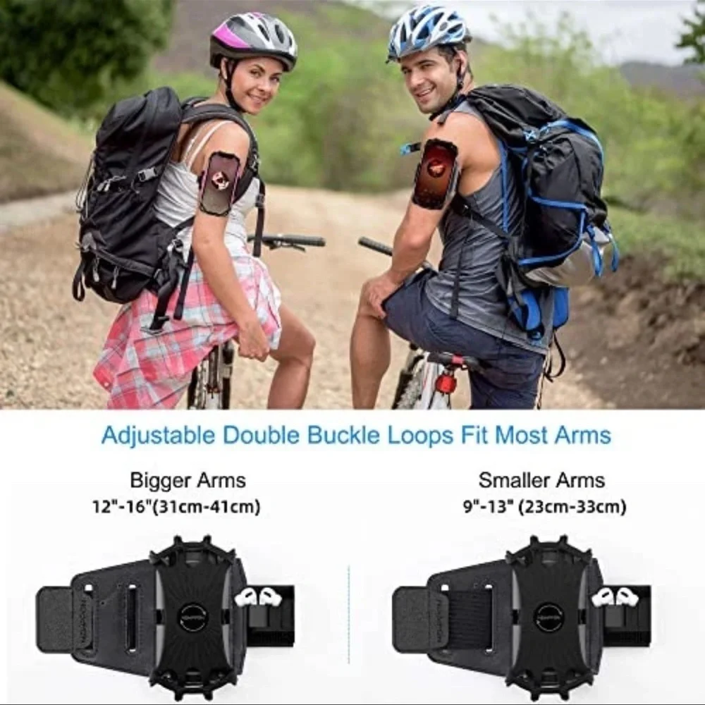 Cell Phone Running Armband - Detachable & 360° Rotatable Universal Arm Band